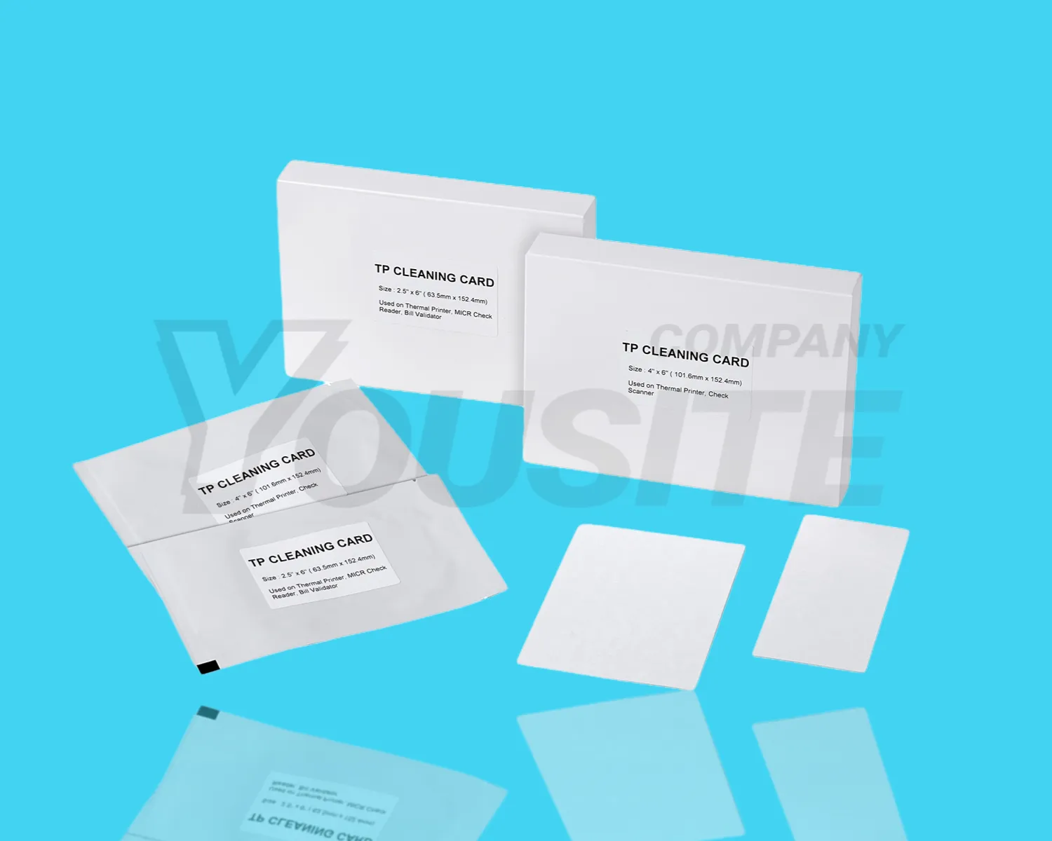 Thermal Printer and Check Scanner Cleaning Card