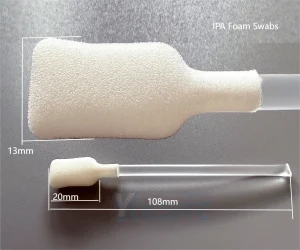 99.9% IPA Swab Foam Tip Dimensional specifications chart