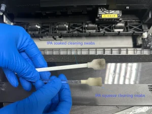 IPA Clean Swab Squeeze vs. Soak