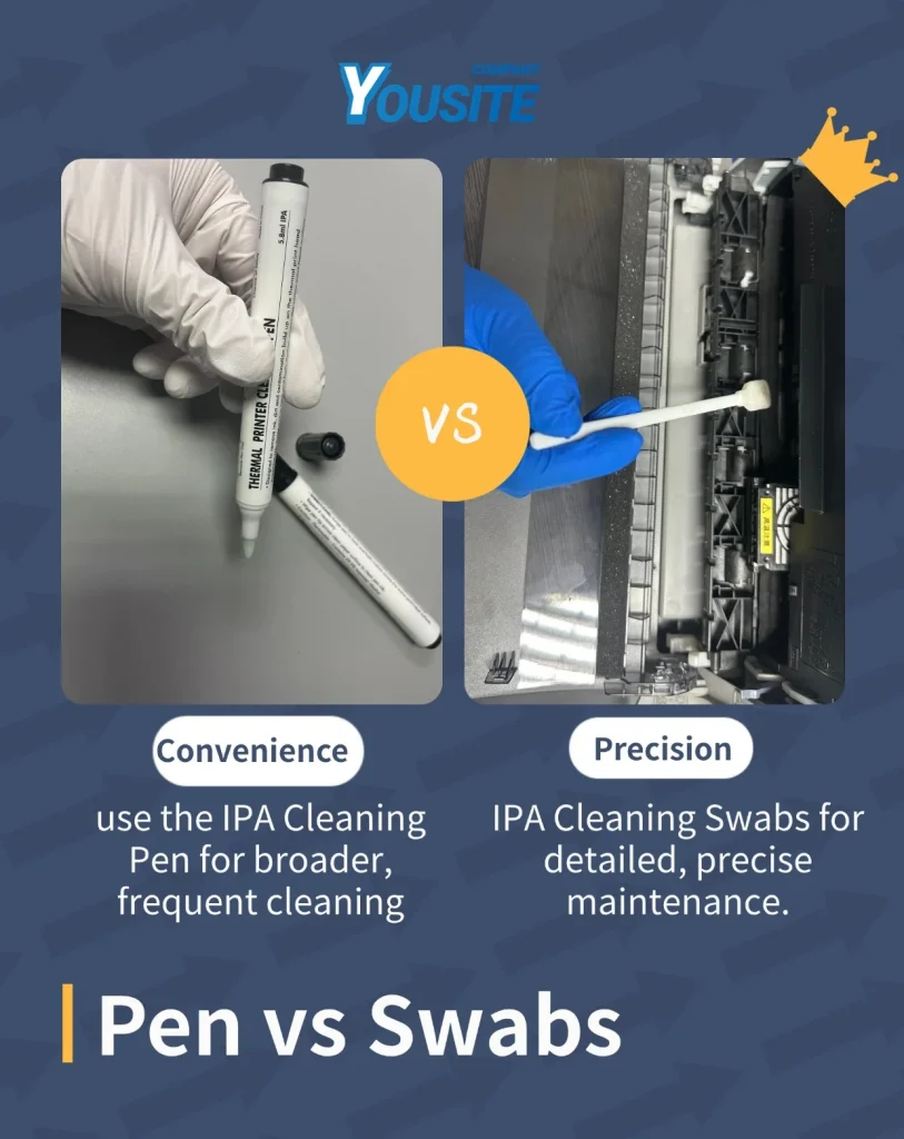 cleaning Pen vs Swabs