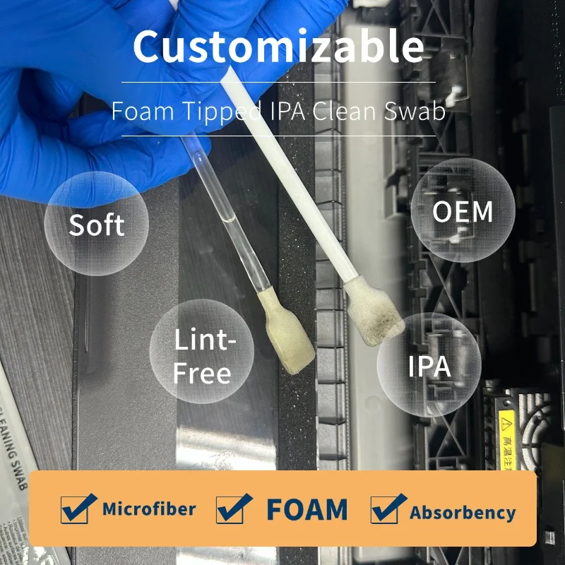 IPA Snap Swabs Foam Tip