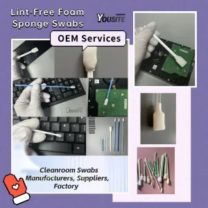 Lint-Free Foam Sponge Swabs